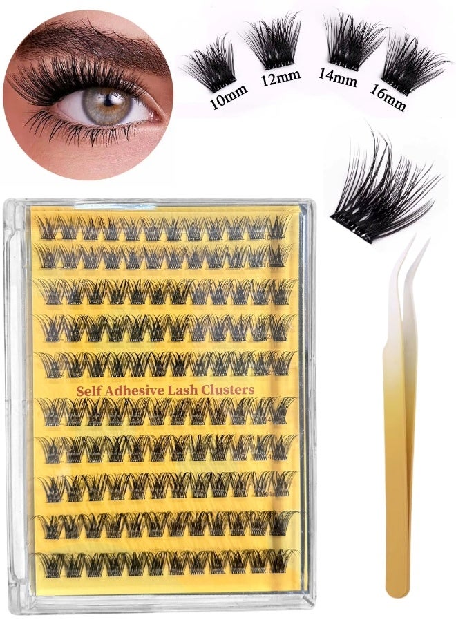 NIKITA.VIVI طقم رموش مسبقة الالتصاق 120 قطعة مع ملاقط رموش لاصقة ذاتيًا، طقم مجموعات رموش مزيفة، رموش دائرية مسبقة اللصق، طقم رموش خفيفة، رموش مزيفة للمبتدئين واستخدام الصالونات، طقم تمديد رموش افعلها بنفسك، طقم مكياج العين للرموش المزيفة بحجم 10-16 مم مجموعة ب - Image 2